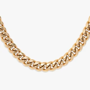 12MM Cuban Link Chain 14K Gold