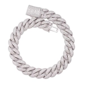 20MM Cluster-Set Miami Cuban Link Chain 14K Gold