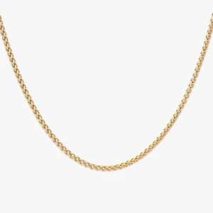 2MM Wheat Link Chain 14K Gold