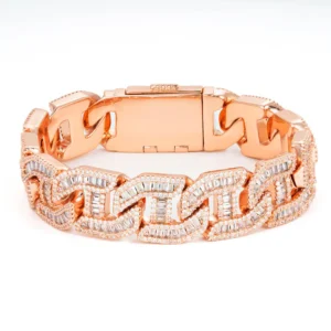 15MM Moissanite Mariner Link Bracelet