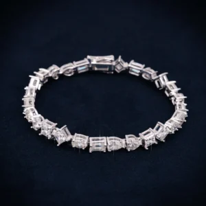 4MM Multi-Shape Moissanite Tennis Bracelet