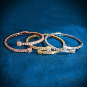 Thin Baguette Bangle Bracelet