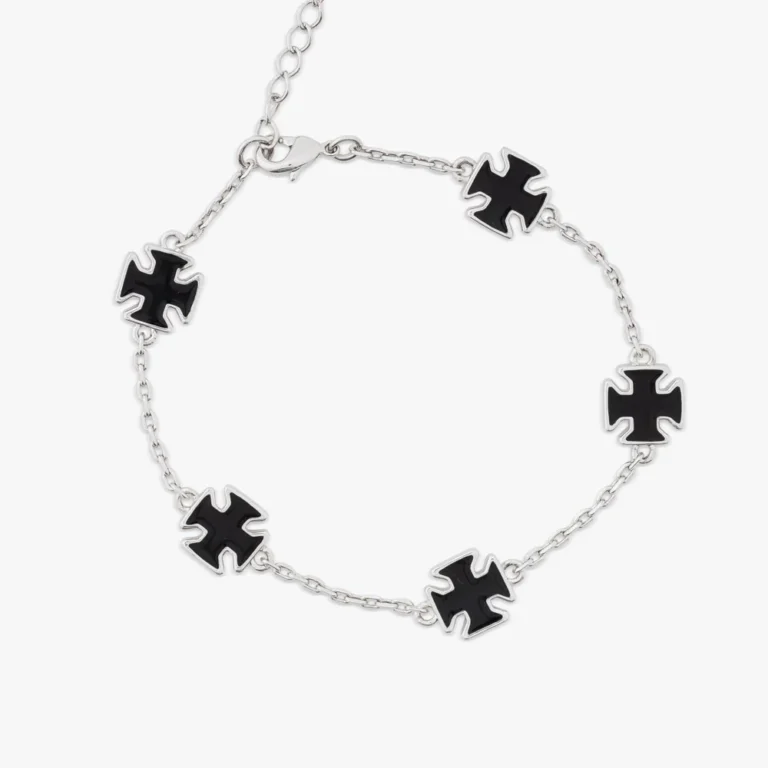 cross-motif-black-bracelet