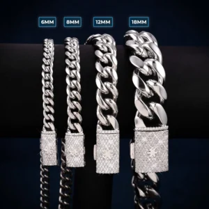 Cuban Link Bracelet with Iced Clasp