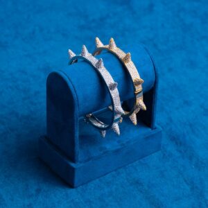 Moissanite Spiked Bangle