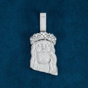 Moissanite Jesus Piece 14K Gold